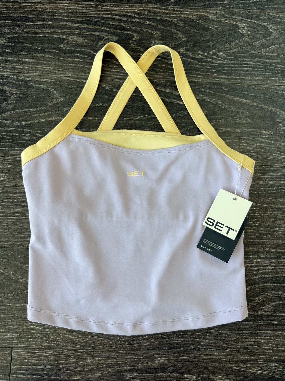 SET active buttercream luxform tank NWT